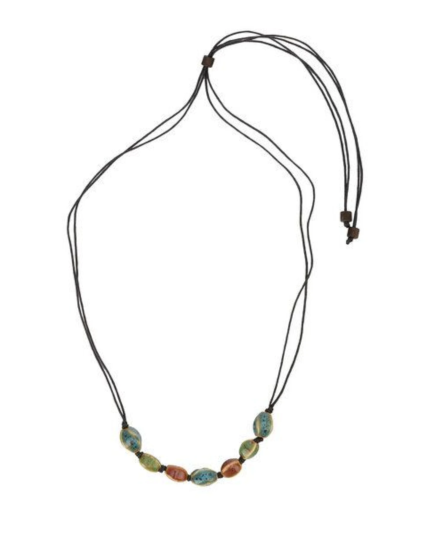 El Puente Halskette mit Keramikperlen, handmade und Fair Trade – Ansicht 2