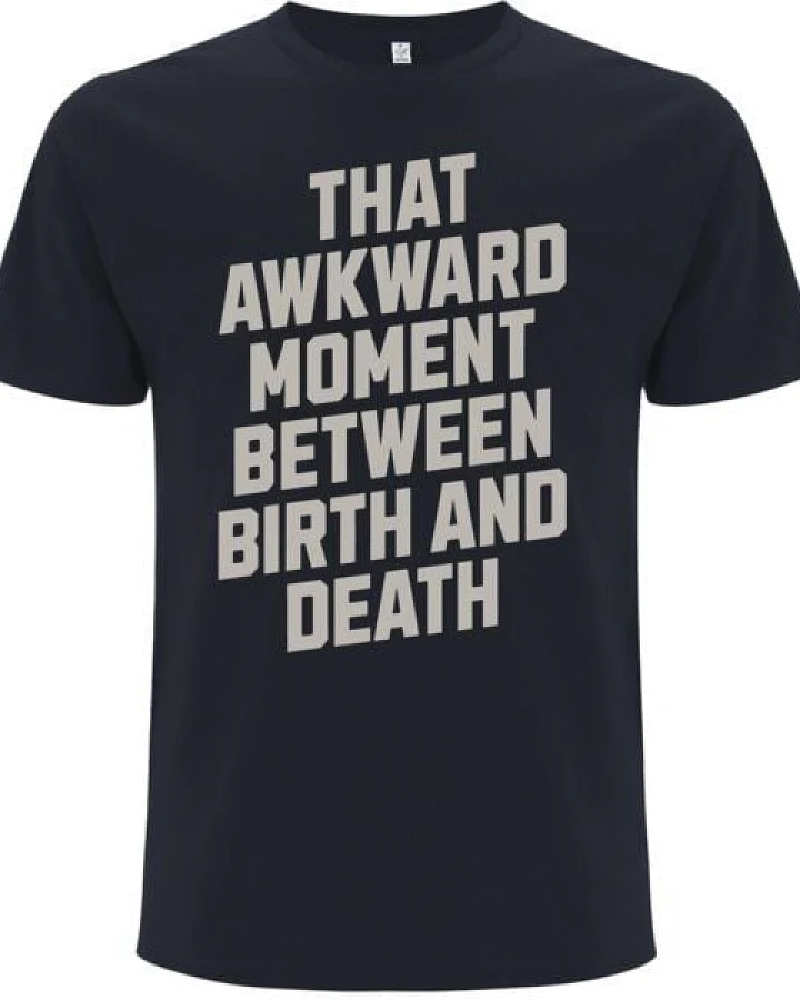 Spreecult Awkward Moment - Bio und Fair - Männer Unisex T-Shirt - Fun Spirituell