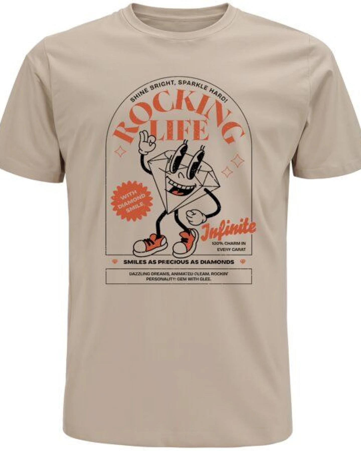 Spreecult Rocking Life - Bio und Fair - Männer Unisex T-Shirt - Fun Retro 70er 60er – Ansicht 2