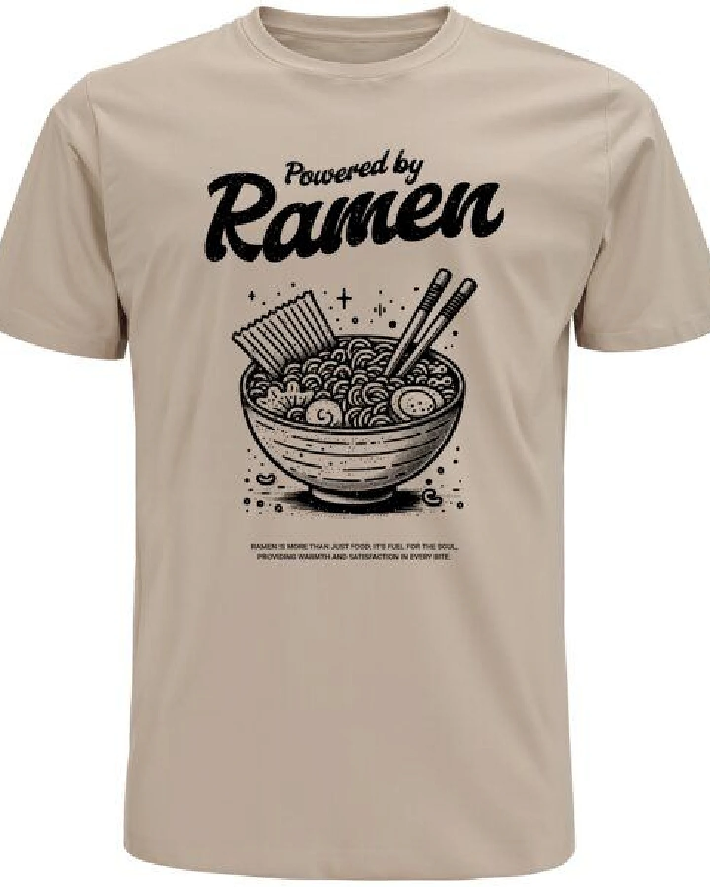 Spreecult Ramen - Bio und Fair - Männer Unisex T-Shirt - Fun Retro Essen – Ansicht 2