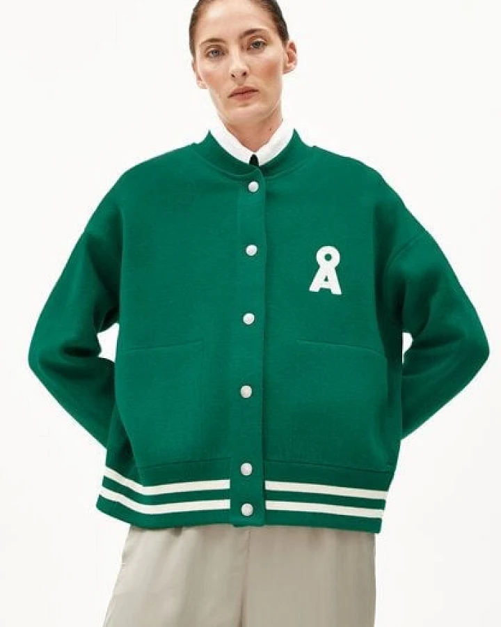 ARMEDANGELS ICONIC Å AALISON Damen Collegejacke aus Bio-Woll Mix