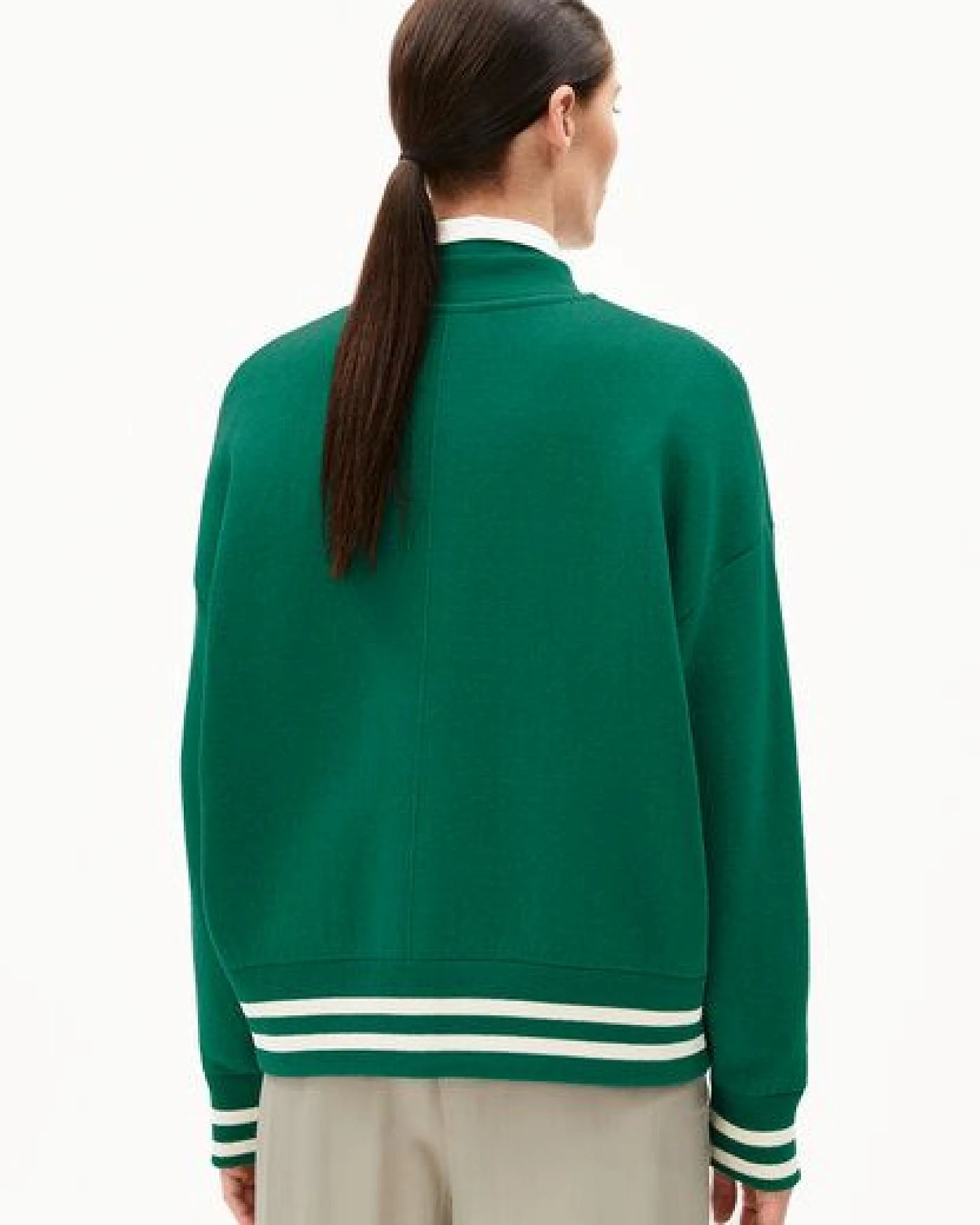 ARMEDANGELS ICONIC Å AALISON Damen Collegejacke aus Bio-Woll Mix – Ansicht 2