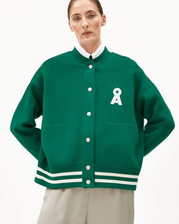 ARMEDANGELS ICONIC Å AALISON Damen Collegejacke aus Bio-Woll Mix