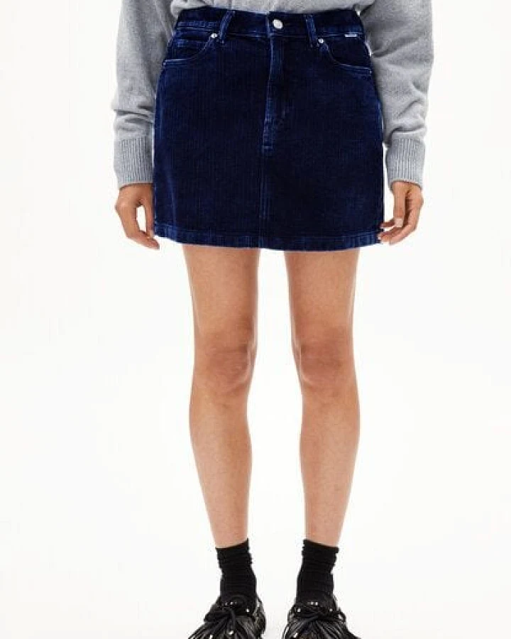 ARMEDANGELS AACUMERI INDIGO CORD Damen Cordrock aus Bio-Baumwolle