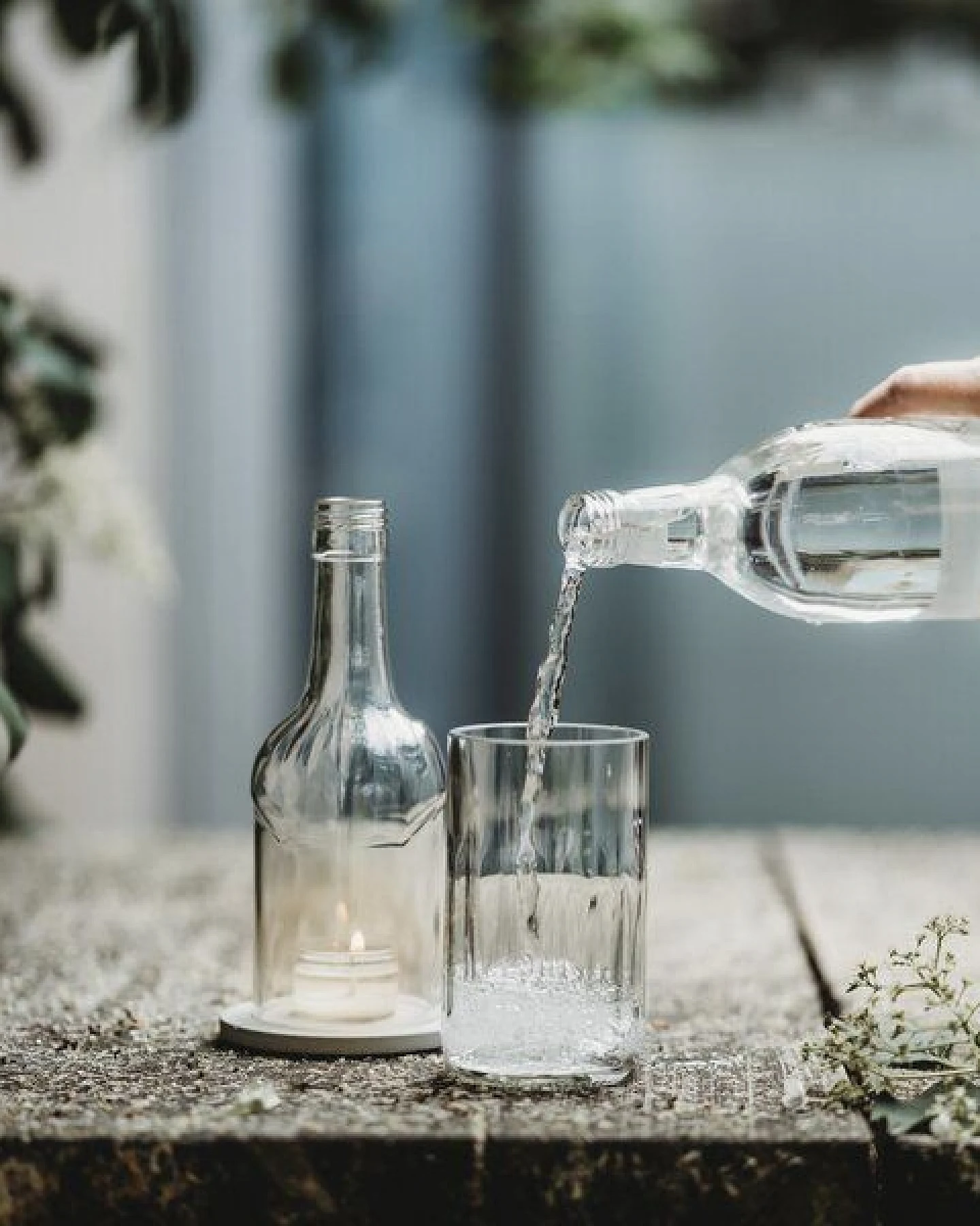 MaBe Wunderschönes & nachhaltiges Trink Glas mit Struktur - UPCYCLING – Ansicht 4