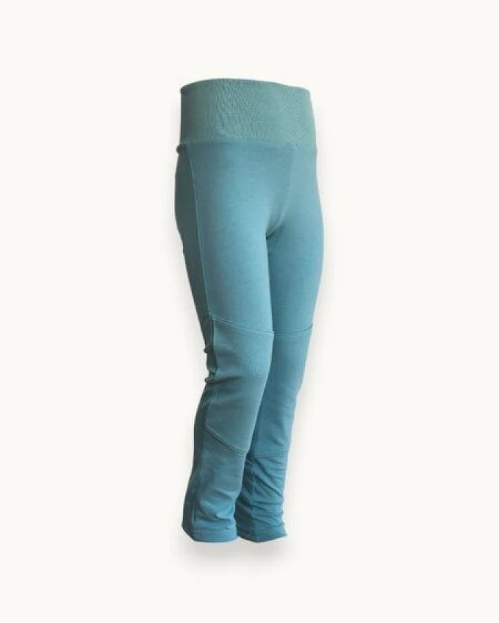 Babbily Sport Leggings aus GOTS-Bio-Baumwolle – verstärkte Knie & weiter Komfortbund, nachhaltige EU-Produktion