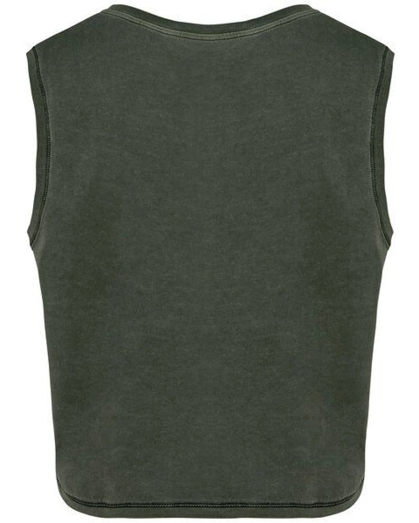 Greenspired Umweltfreundliches ärmelloses Cropped Damen-T-Shirt 165g/m² – Ansicht 2