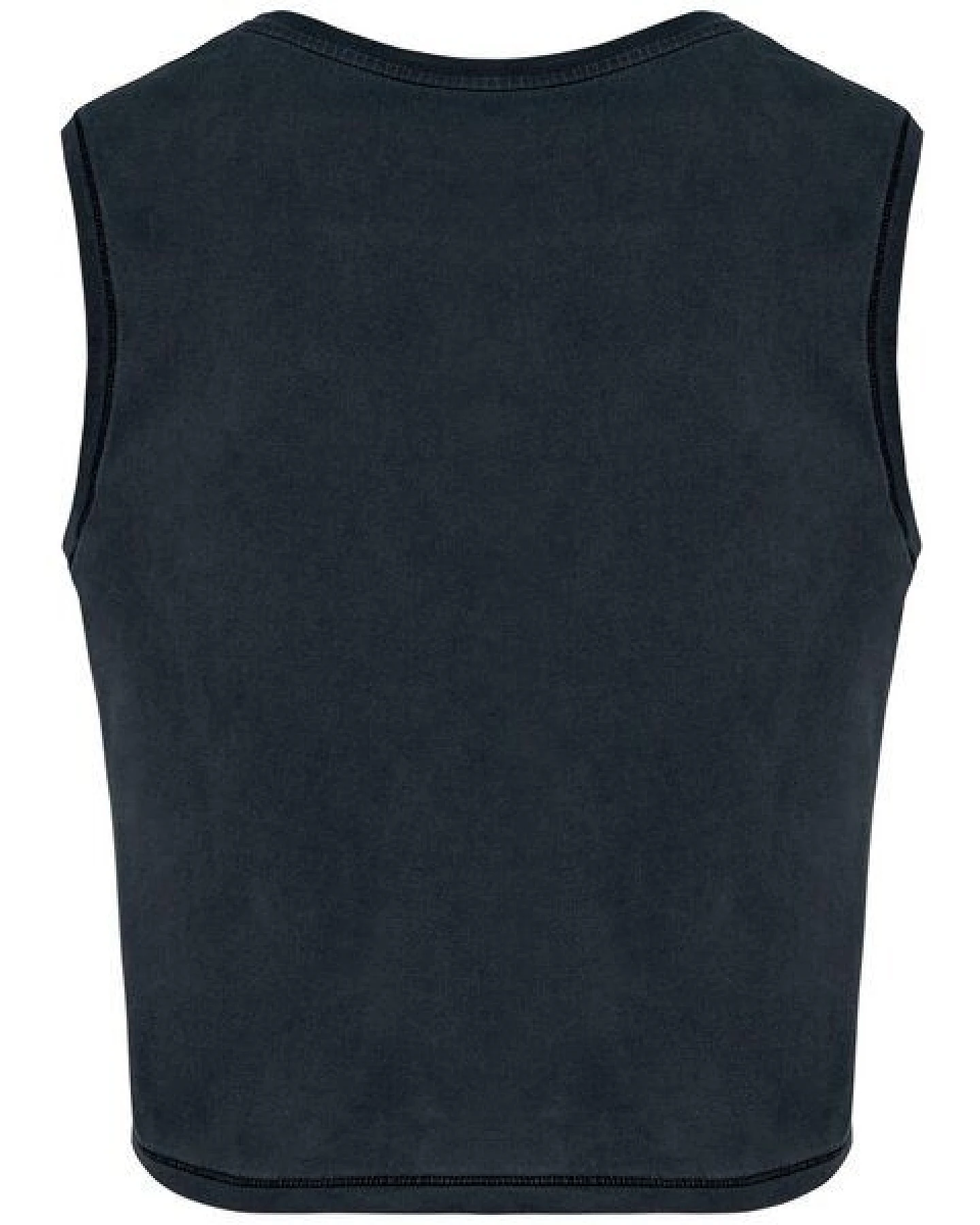 Greenspired Umweltfreundliches ärmelloses Cropped Damen-T-Shirt 165g/m² – Ansicht 2