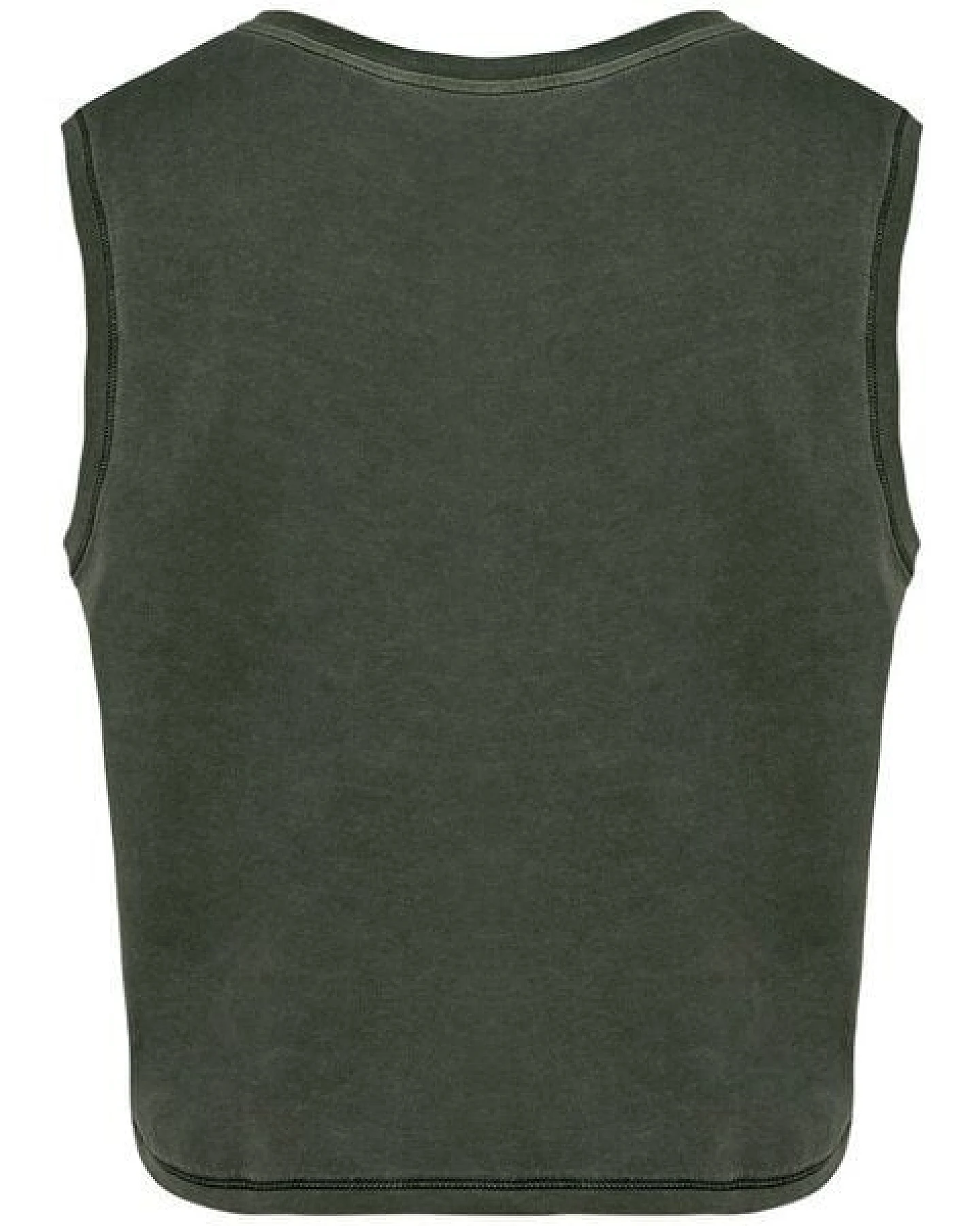 Greenspired Umweltfreundliches ärmelloses Cropped Damen-T-Shirt 165g/m² – Ansicht 2