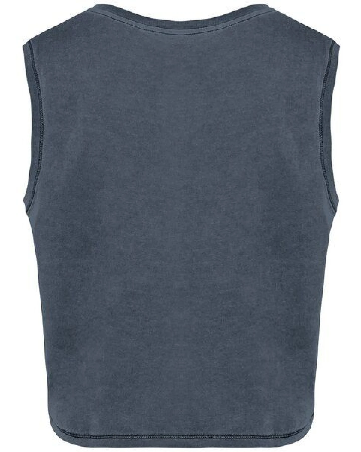 Greenspired Umweltfreundliches ärmelloses Cropped Damen-T-Shirt 165g/m² – Ansicht 2