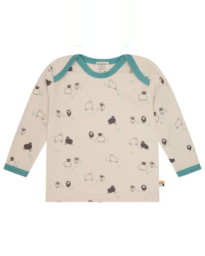 loud + proud Babys & Kinder Shirt langarm mit Druck, GOTS-zertifiziert