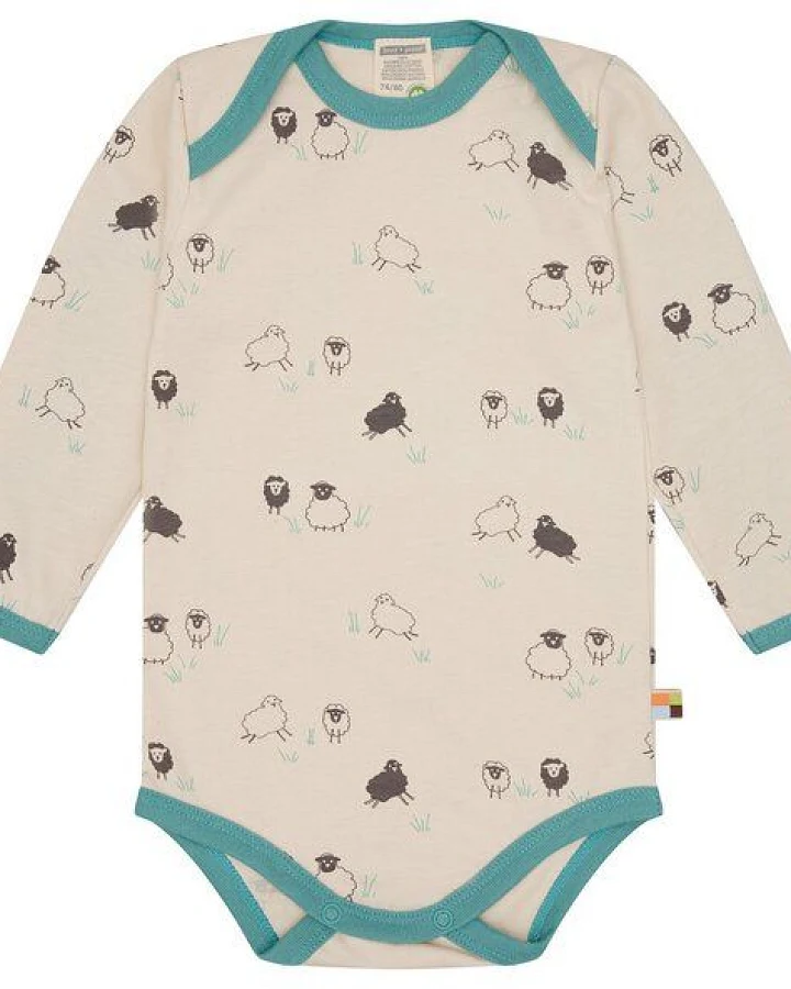 loud + proud Babys & Kinder Body langarm mit Druck, GOTS-zertifiziert