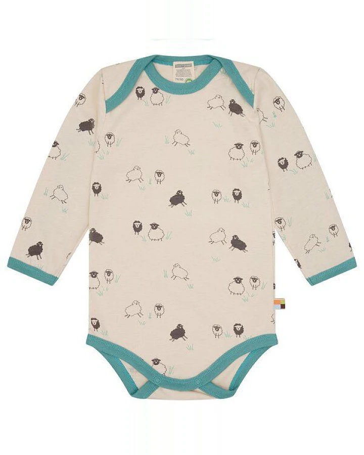 loud + proud Babys & Kinder Body langarm mit Druck, GOTS-zertifiziert