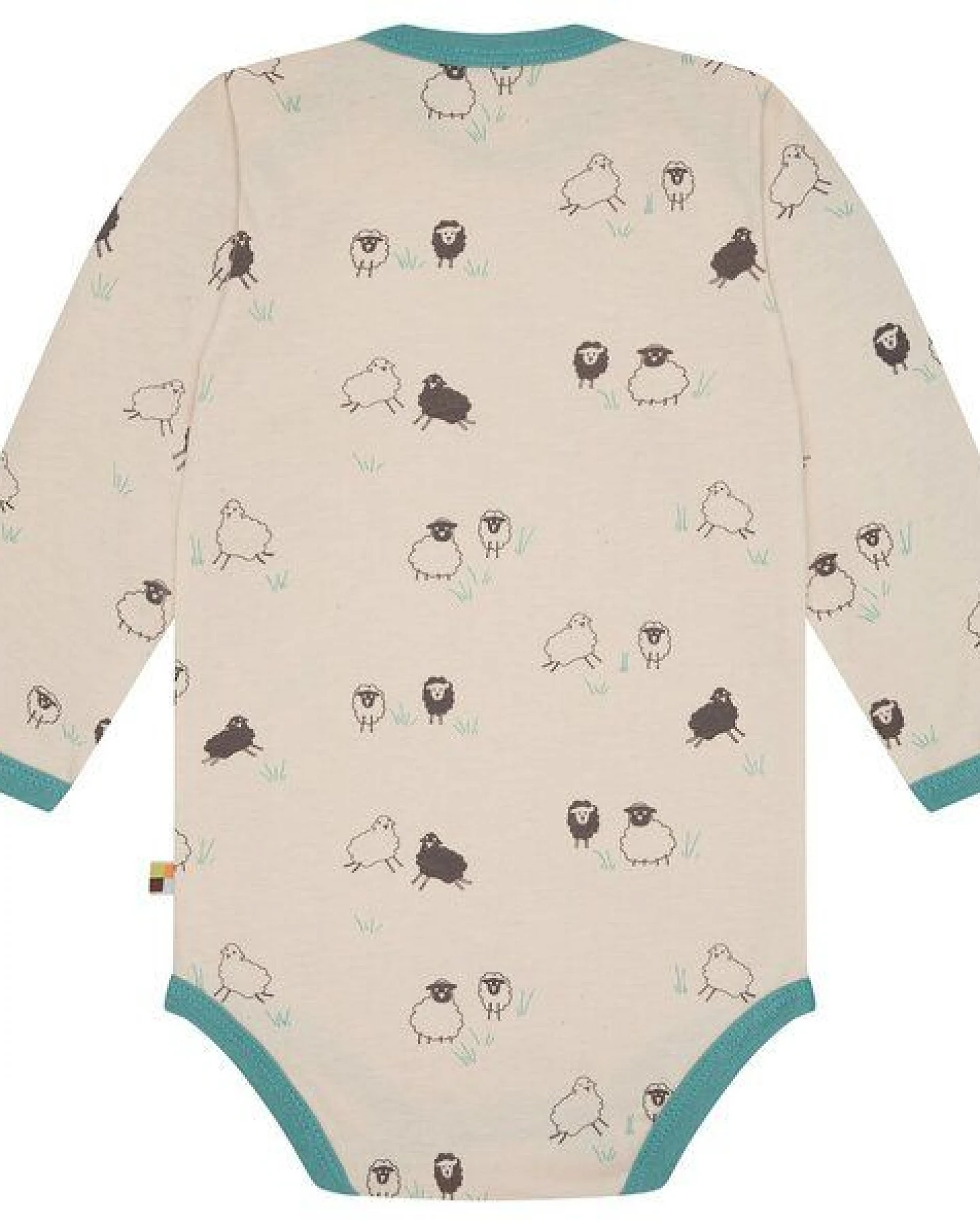 loud + proud Babys & Kinder Body langarm mit Druck, GOTS-zertifiziert – Ansicht 2