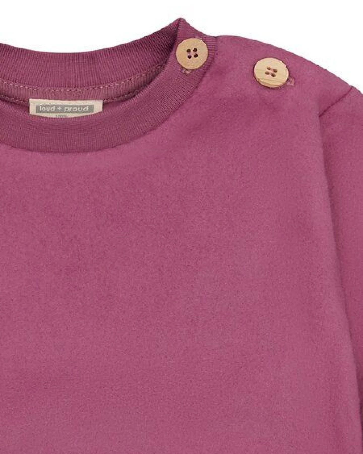 loud + proud Babys & Kinder Fleece-Sweatshirt, GOTS-zertifiziert – Ansicht 3