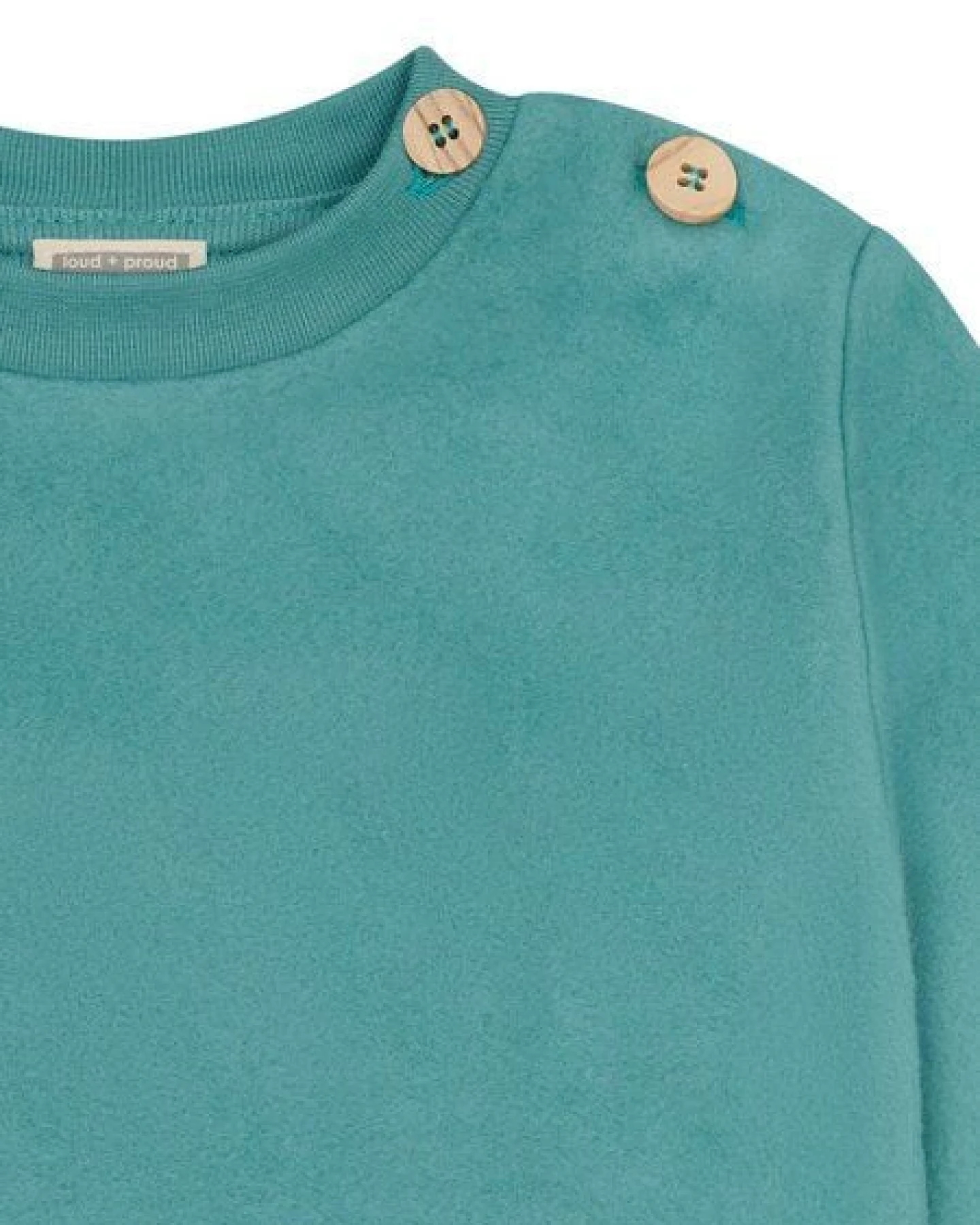 loud + proud Babys & Kinder Fleece-Sweatshirt, GOTS-zertifiziert – Ansicht 3