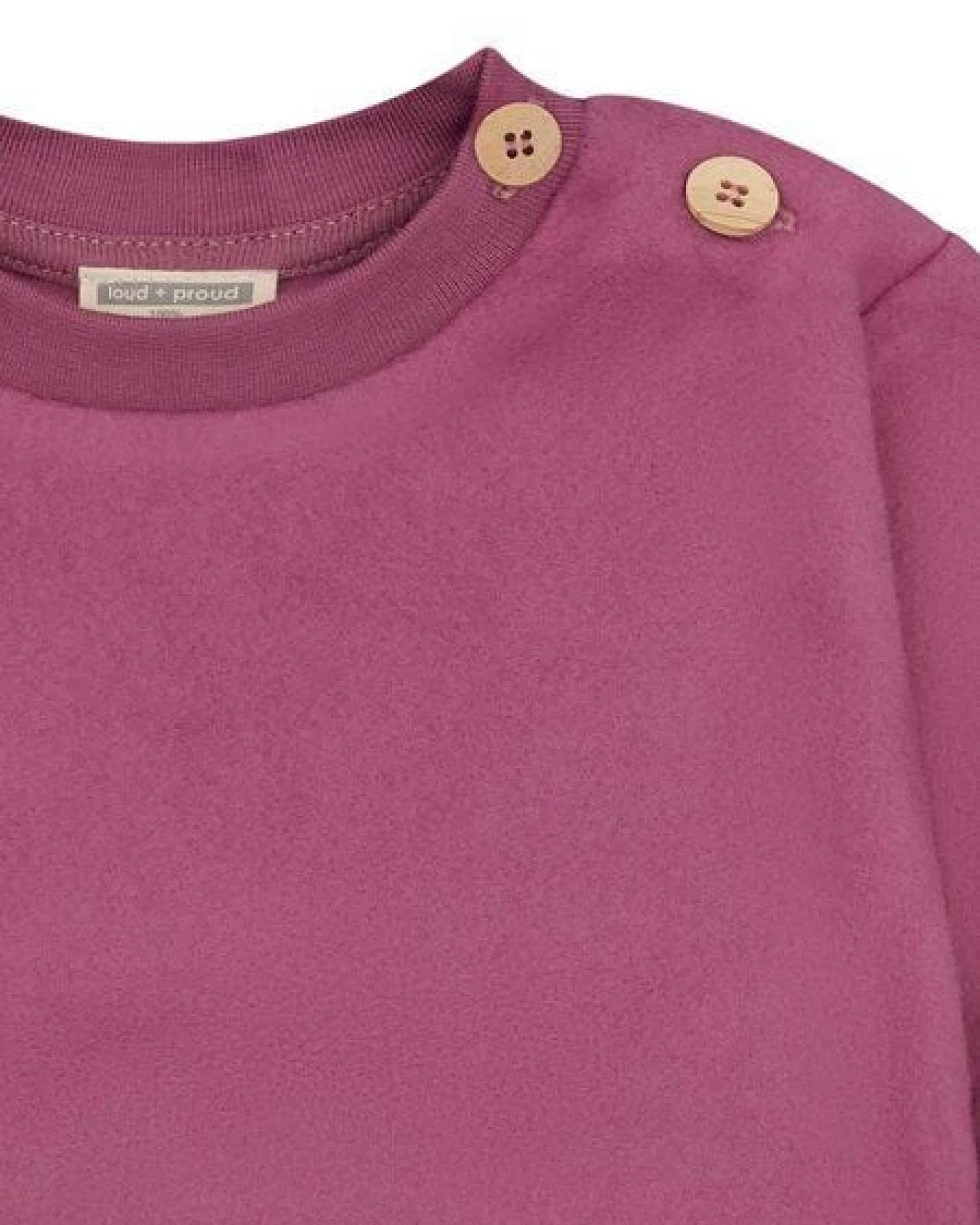 loud + proud Babys & Kinder Fleece-Sweatshirt, GOTS-zertifiziert – Ansicht 3