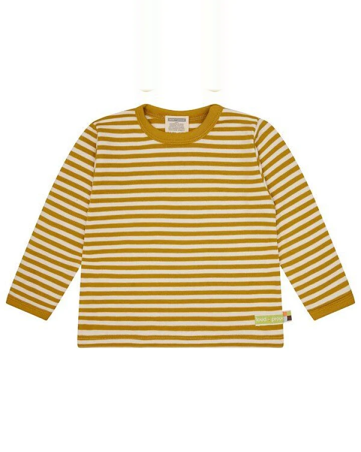 loud + proud Babys & Kinder Shirt Interlock Ringel, GOTS-zertifiziert