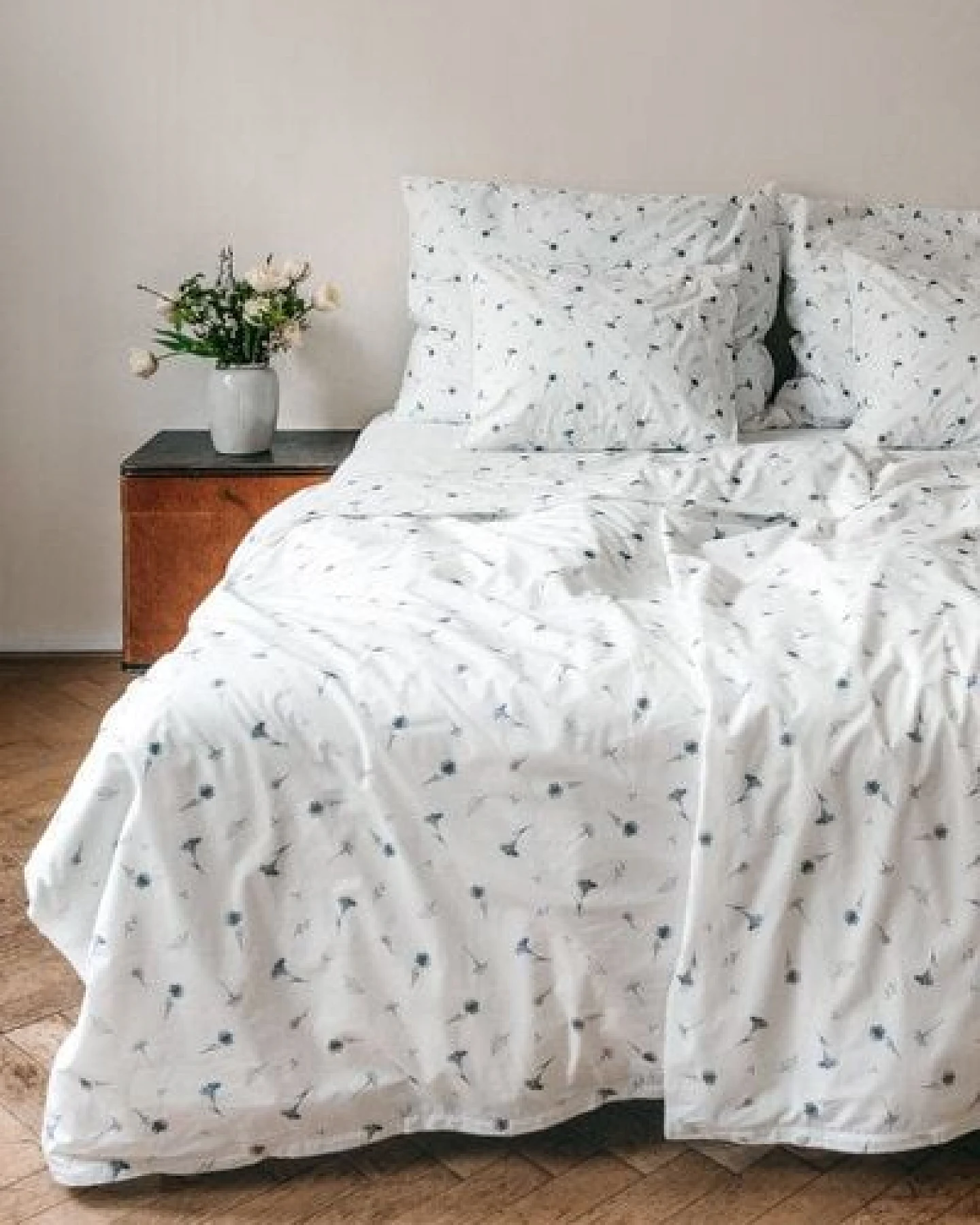 Lesen - Design-Bettwäsche Nachhaltiges Bettwäsche-Set aus 100% Popeline - Kornblume – Ansicht 3