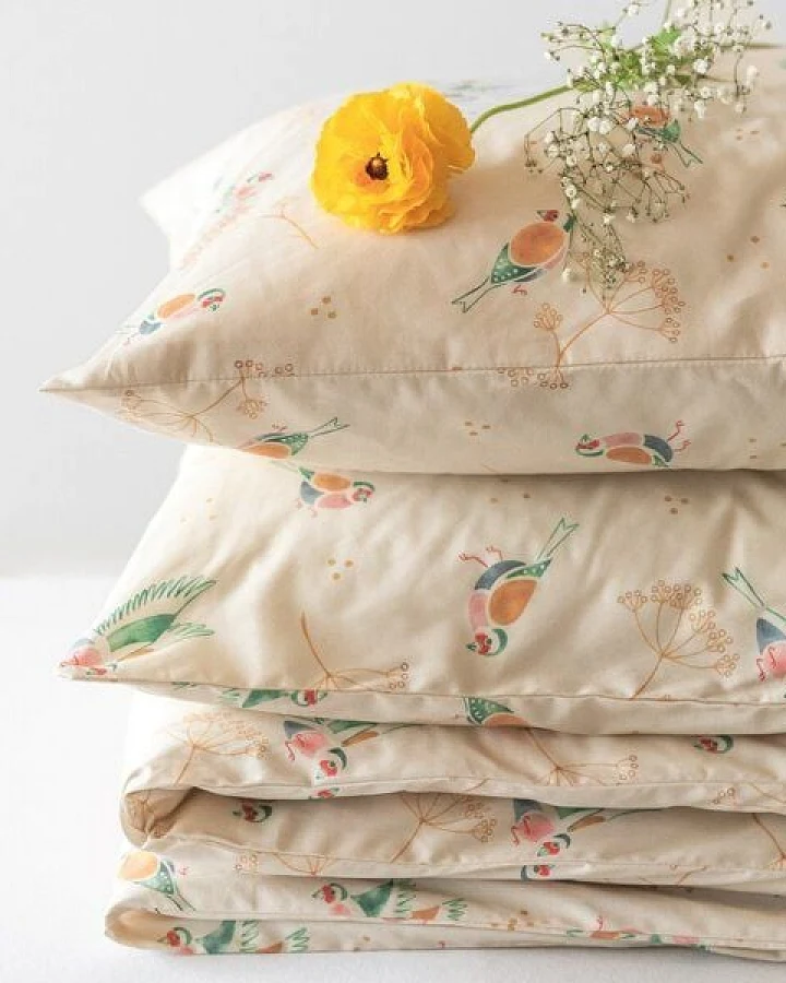 Lesen - Design-Bettwäsche Nachhaltiges Bettwäsche-Set aus 100% Popeline - Stieglitz