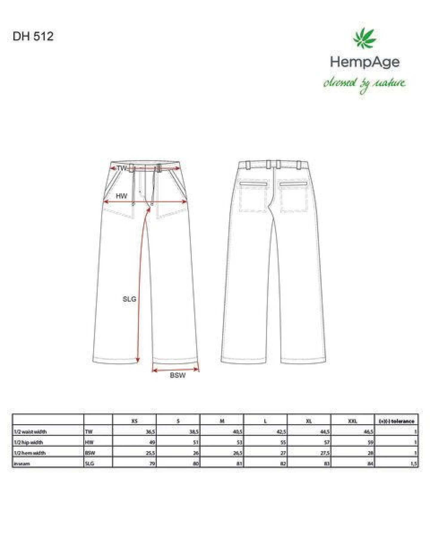 HempAge Damen Sommerhose 100% Hanf – Ansicht 2