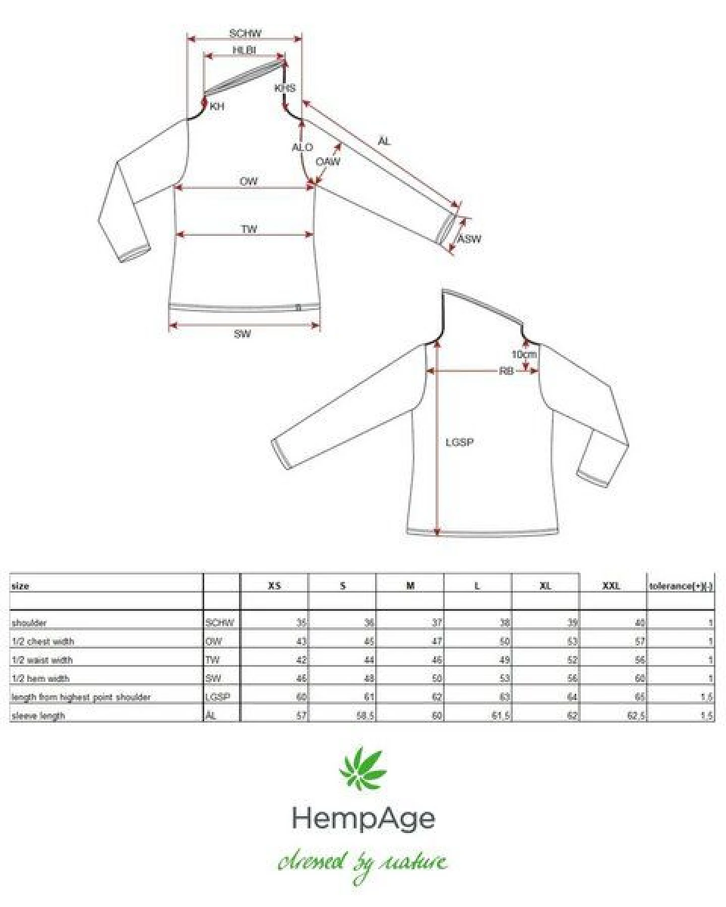 HempAge Damen Apartes Langarmshirt Hanf/Biobaumwolle – Ansicht 3