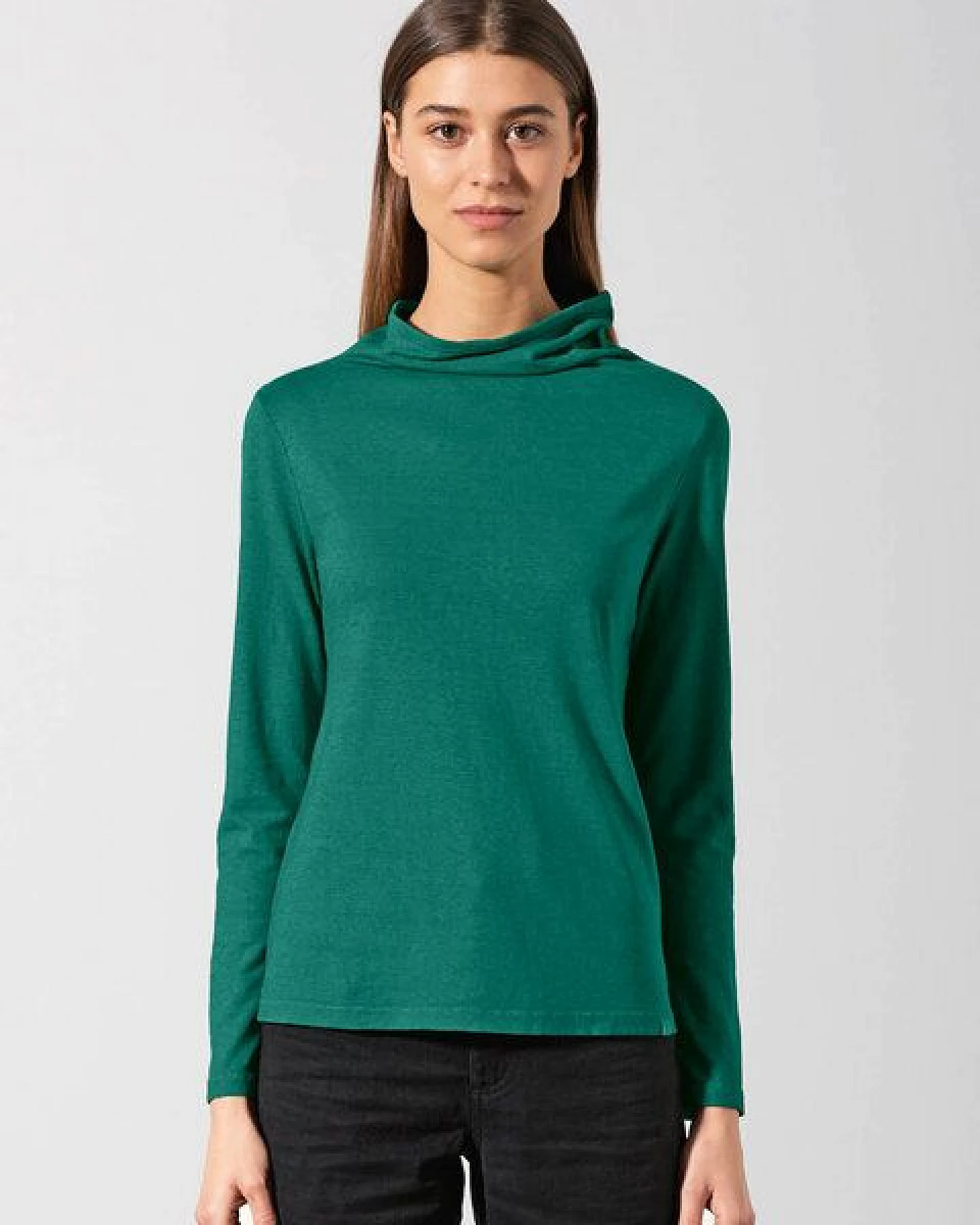HempAge Damen Apartes Langarmshirt Hanf/Biobaumwolle – Ansicht 2