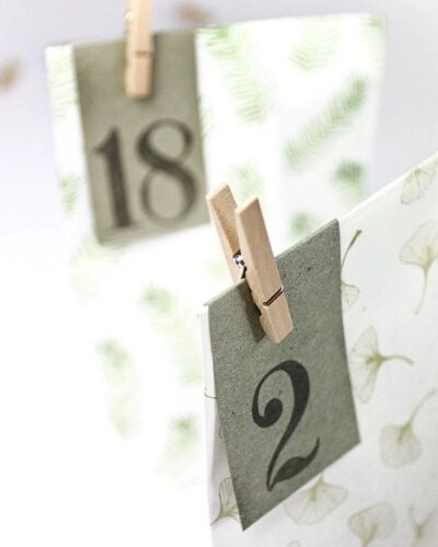 STUDIO KARAMELO Adventskalenderzahlen Anhänger aus Kraftpapier – Ansicht 4