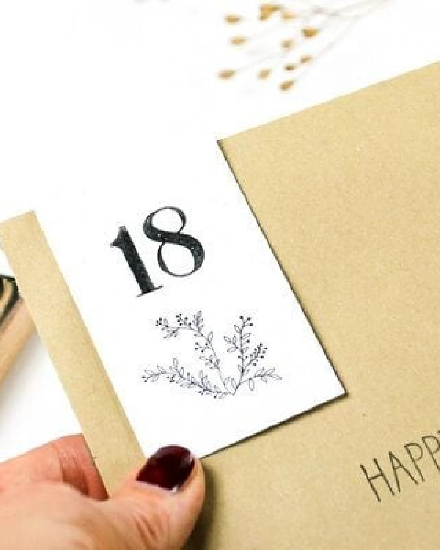STUDIO KARAMELO Adventskalender Zahlen Anhänger – Ansicht 4