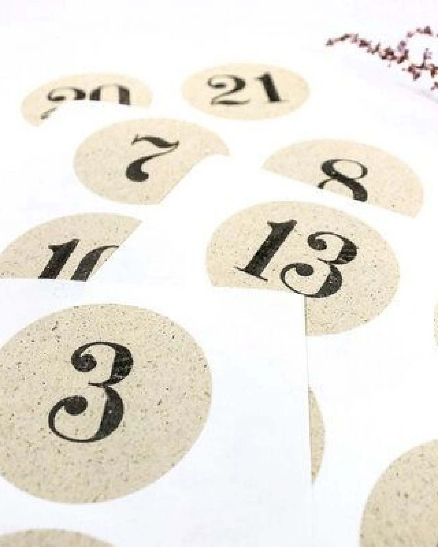 STUDIO KARAMELO Zahlen Sticker für Adventskalender – Ansicht 2