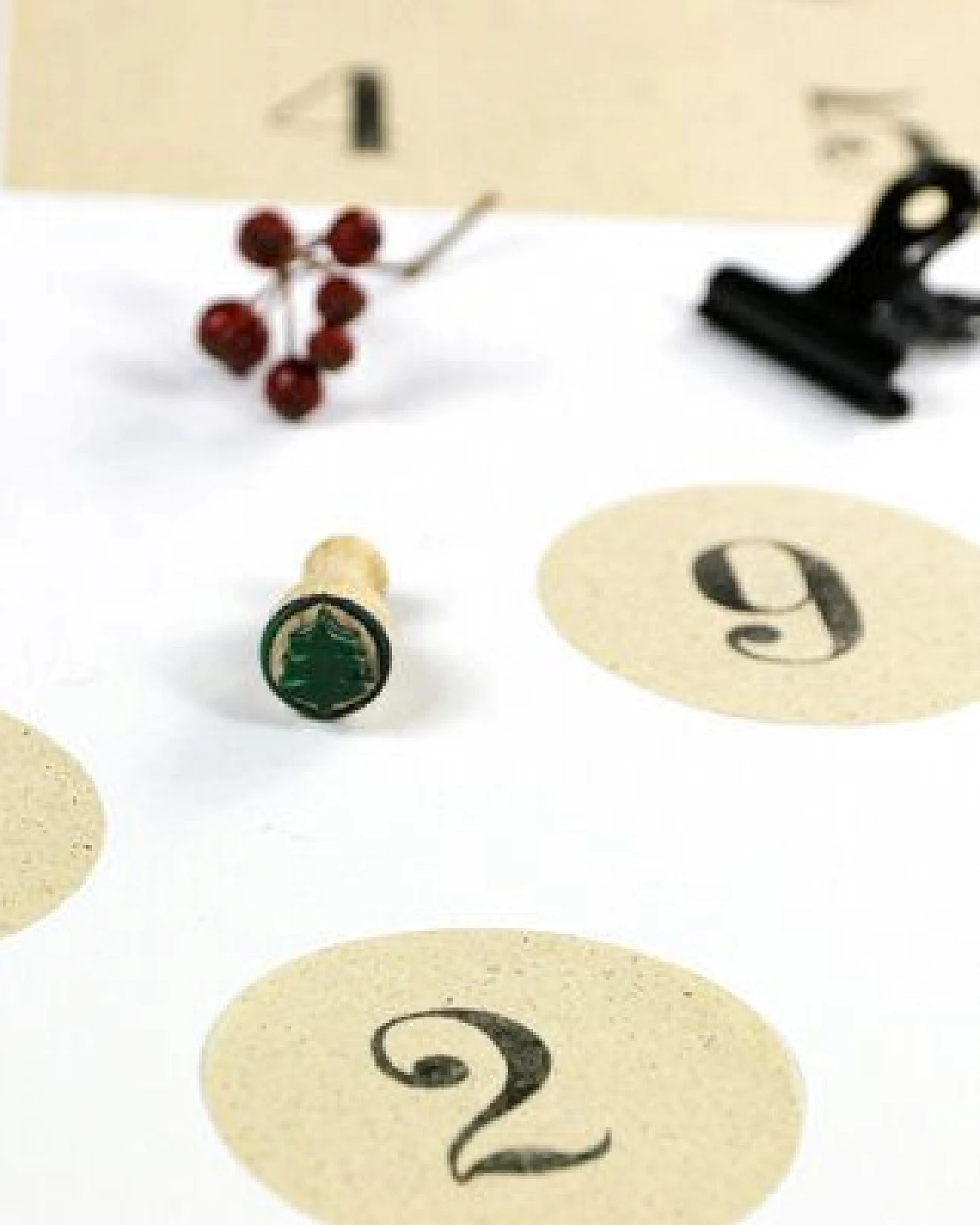 STUDIO KARAMELO Zahlen Sticker für Adventskalender – Ansicht 3