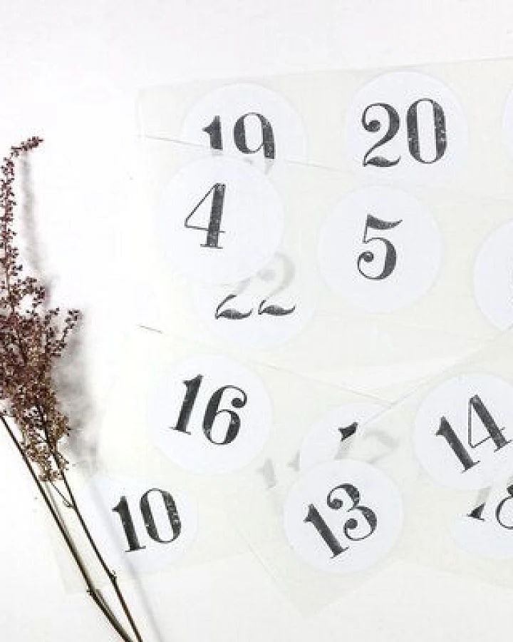 STUDIO KARAMELO Adventskalender Zahlen