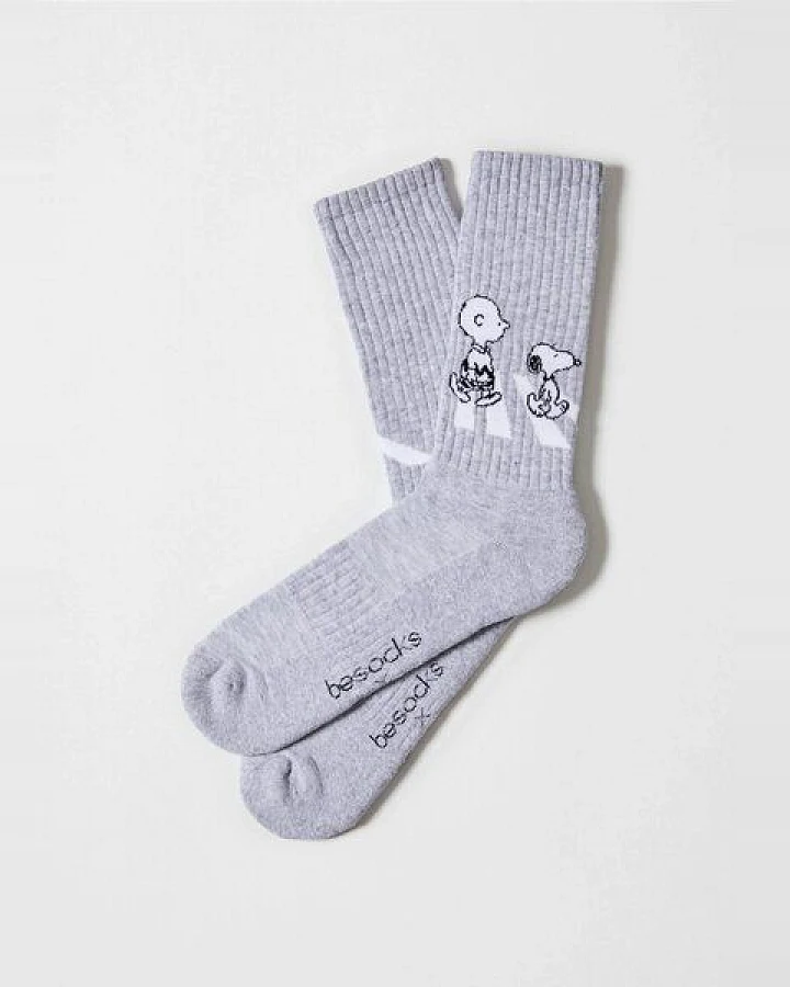 BeSocks Bio-Tennissocken - Snoopy Walk Street