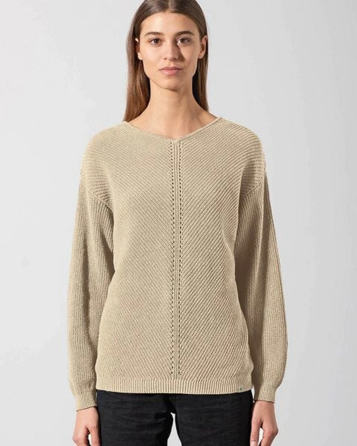 HempAge Zeitloser Pullover Hanf/Biobaumwolle – Ansicht 2