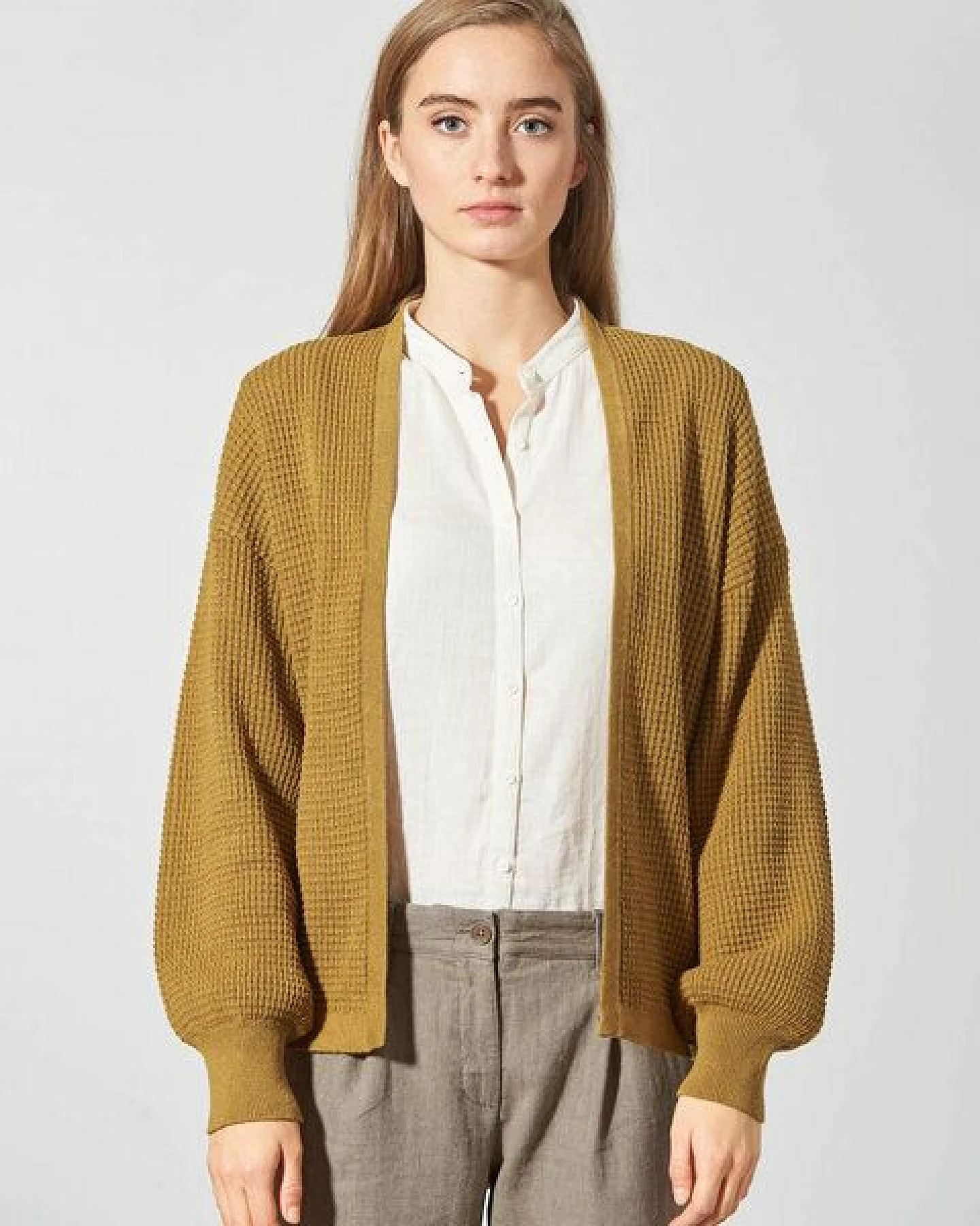 HempAge Moderne Strickjacke Hanf/Biobaumwolle – Ansicht 2