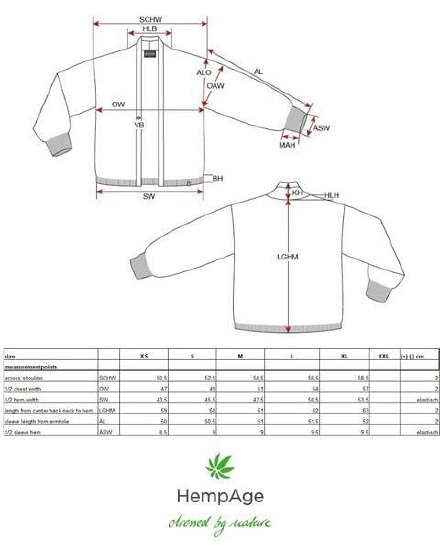 HempAge Moderne Strickjacke Hanf/Biobaumwolle – Ansicht 3