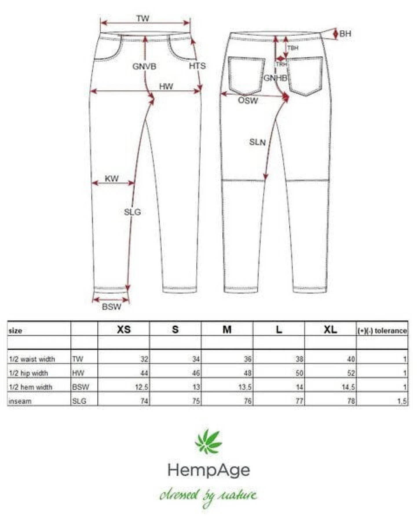 HempAge Jeggings Hanf/Biobaumwolle – Ansicht 3
