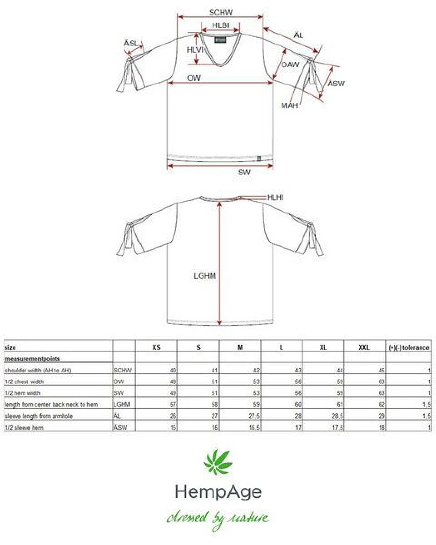 HempAge Halbarm T-Shirt Hanf/Bio-Baumwolle – Ansicht 3