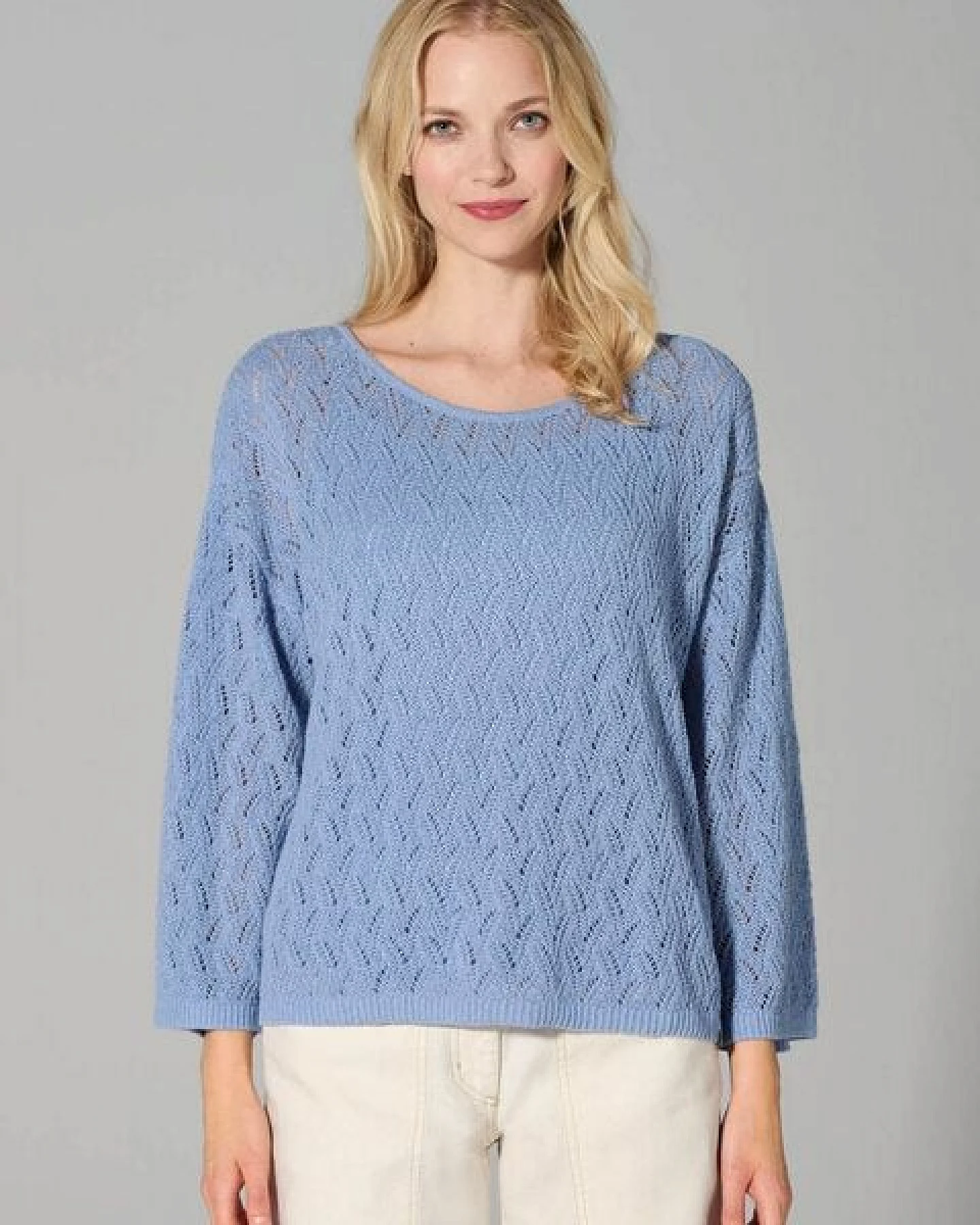 HempAge Ajoure Pullover Hanf/Biobaumwolle – Ansicht 2