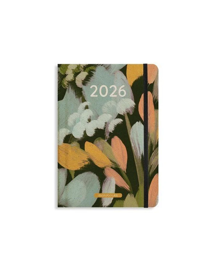matabooks® Nachhaltiger A5 Kalender, Jahresplaner – Samaya 2026 Farbe: Laurel (DE/EN)