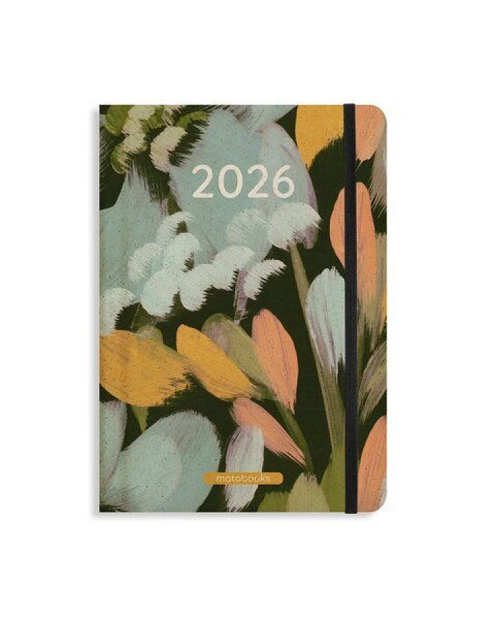 matabooks® Nachhaltiger A5 Kalender, Jahresplaner – Samaya 2026 Farbe: Laurel (DE/EN)