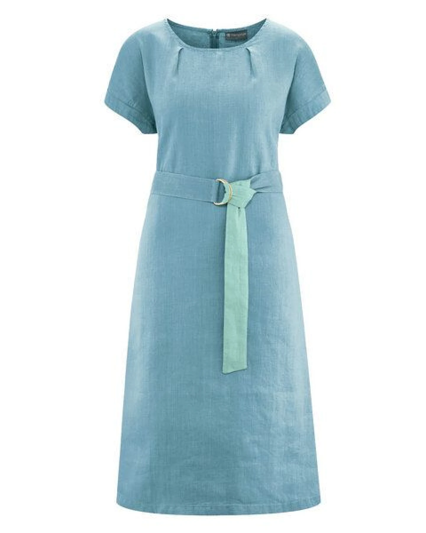 HempAge Zeitloses Midikleid Hanf/Biobaumwolle – Ansicht 2