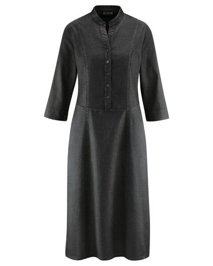 HempAge Modernes Hemdblusenkleid Hanf/Biobaumwolle