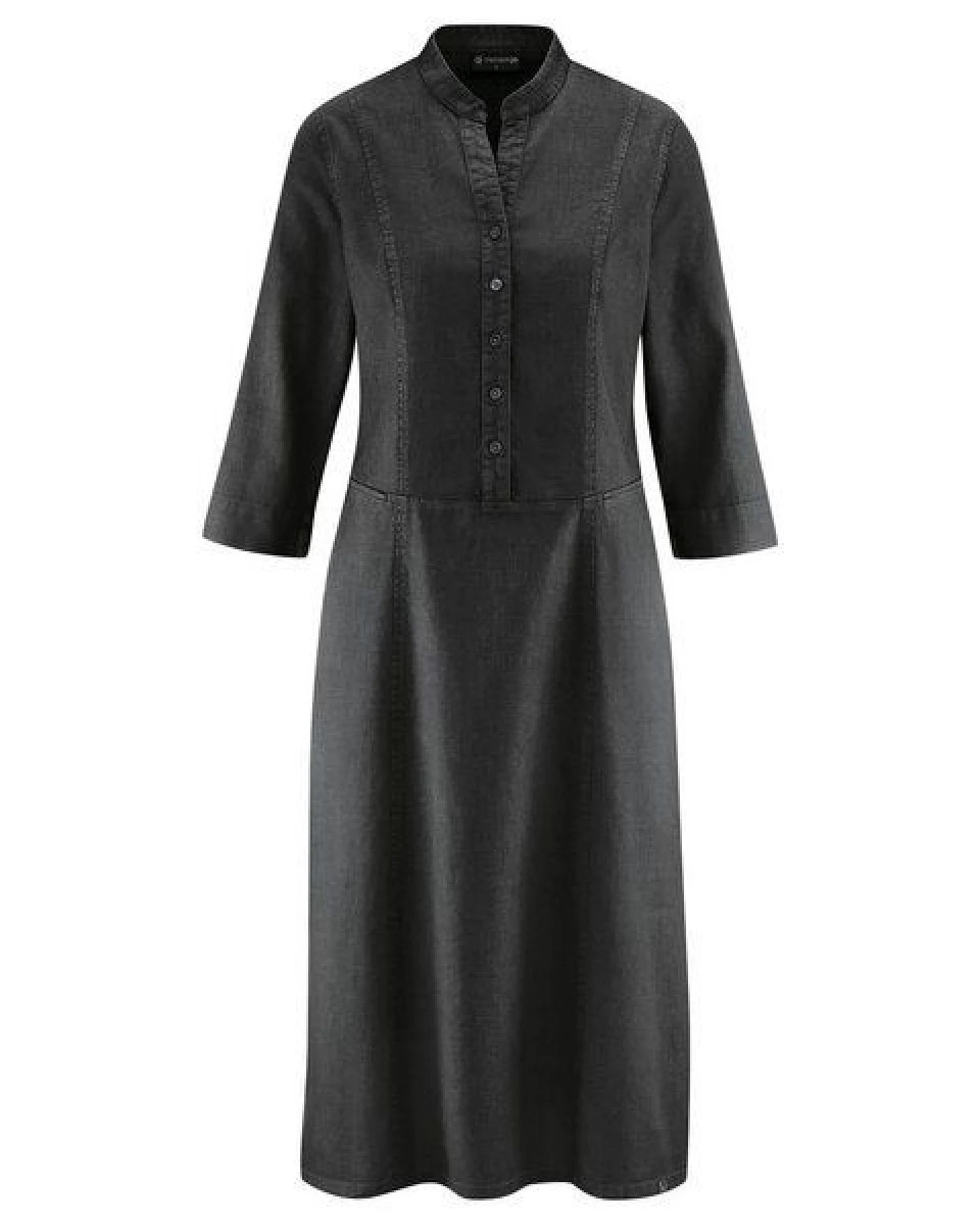 HempAge Modernes Hemdblusenkleid Hanf/Biobaumwolle – Ansicht 2