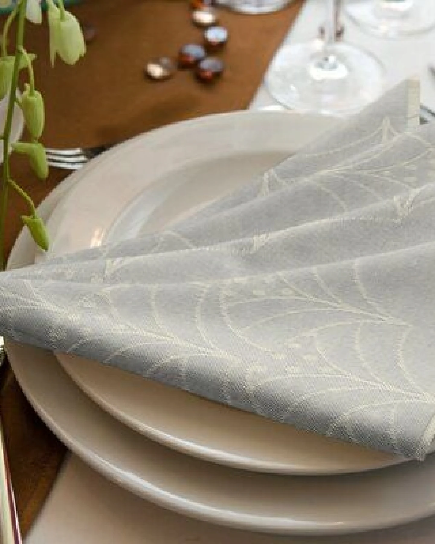 Nature by Adam Argentinian Criolla Light Serviette 4er Pack - Made in Germany - 100% Bio-Baumwolle – Ansicht 4