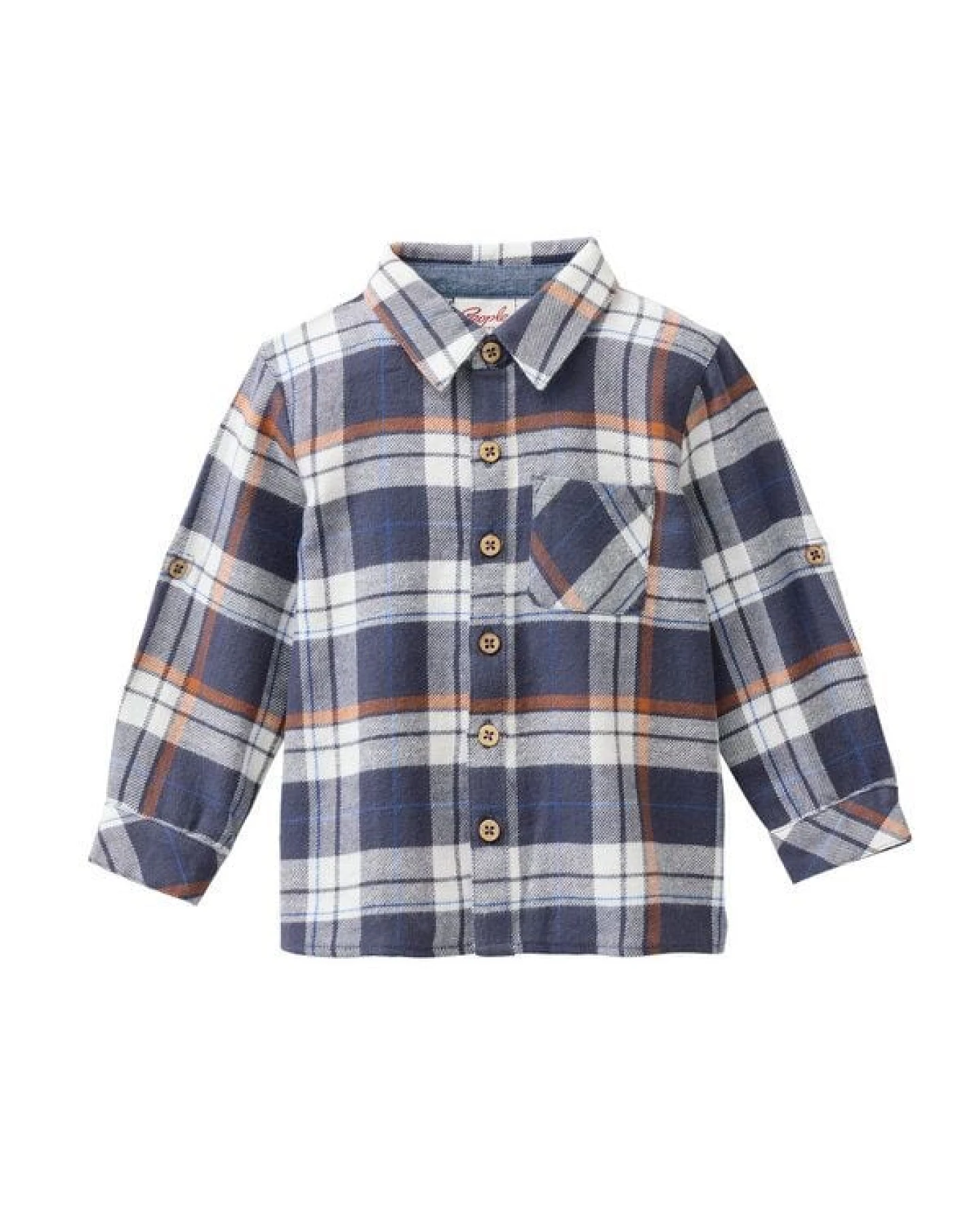 People Wear Organic Flanell Hemd, blau kariert, Bio-Baumwolle – Ansicht 4