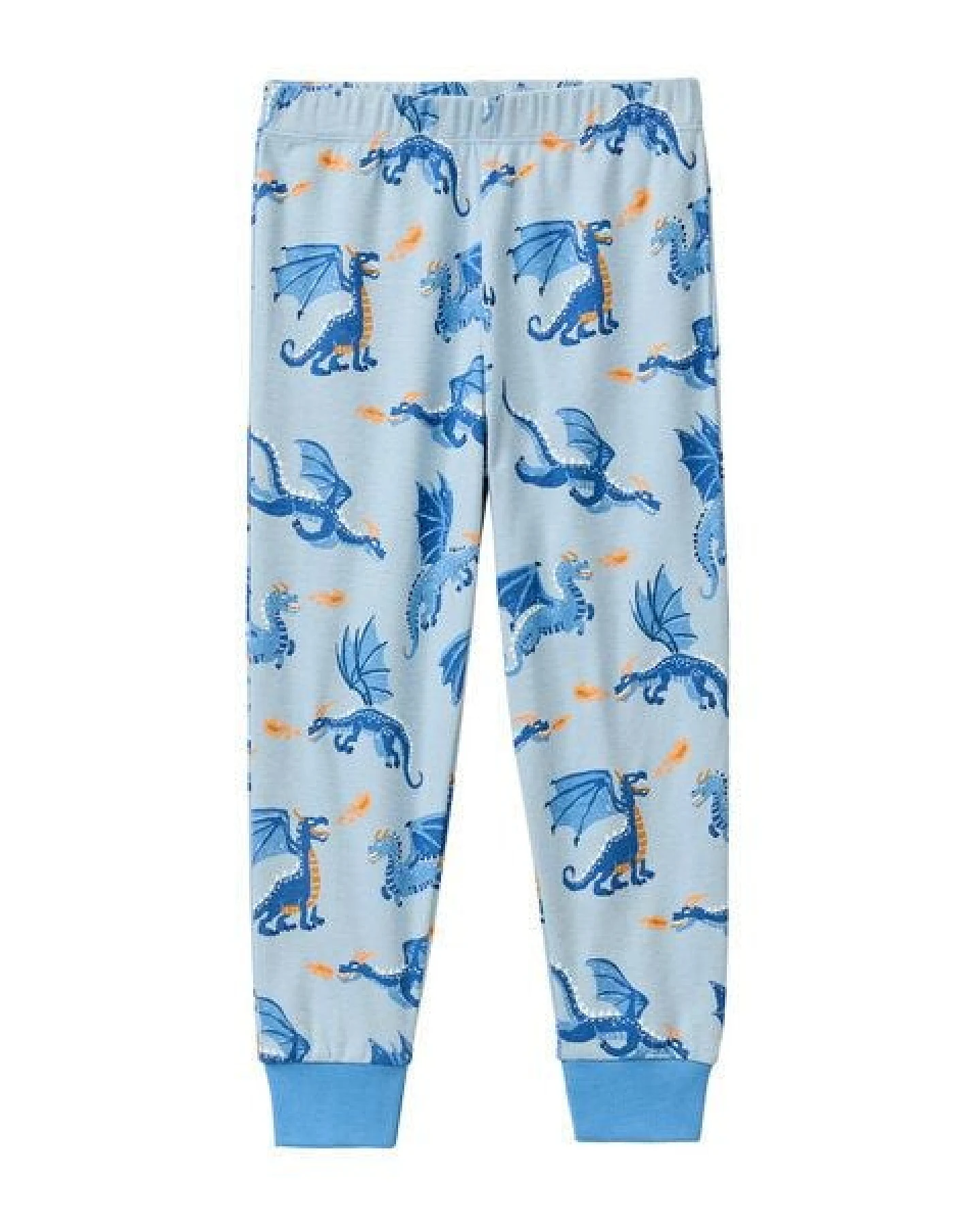 People Wear Organic Pyjama, blau bedruckt "Drachen", Bio-Baumwolle – Ansicht 4