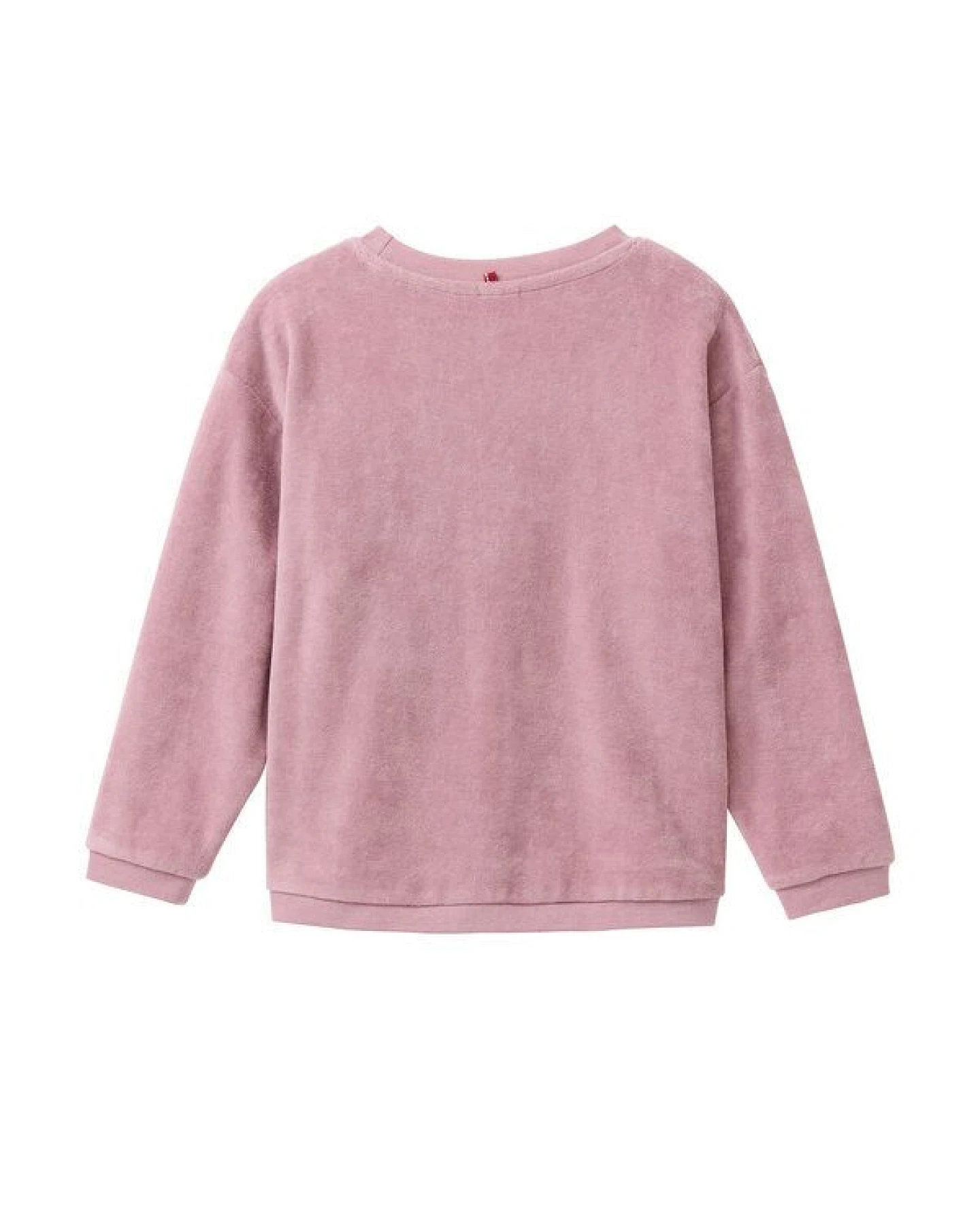 People Wear Organic Nicki Pyjama, rosa, Applikation "Eule", Bio-Baumwolle – Ansicht 3