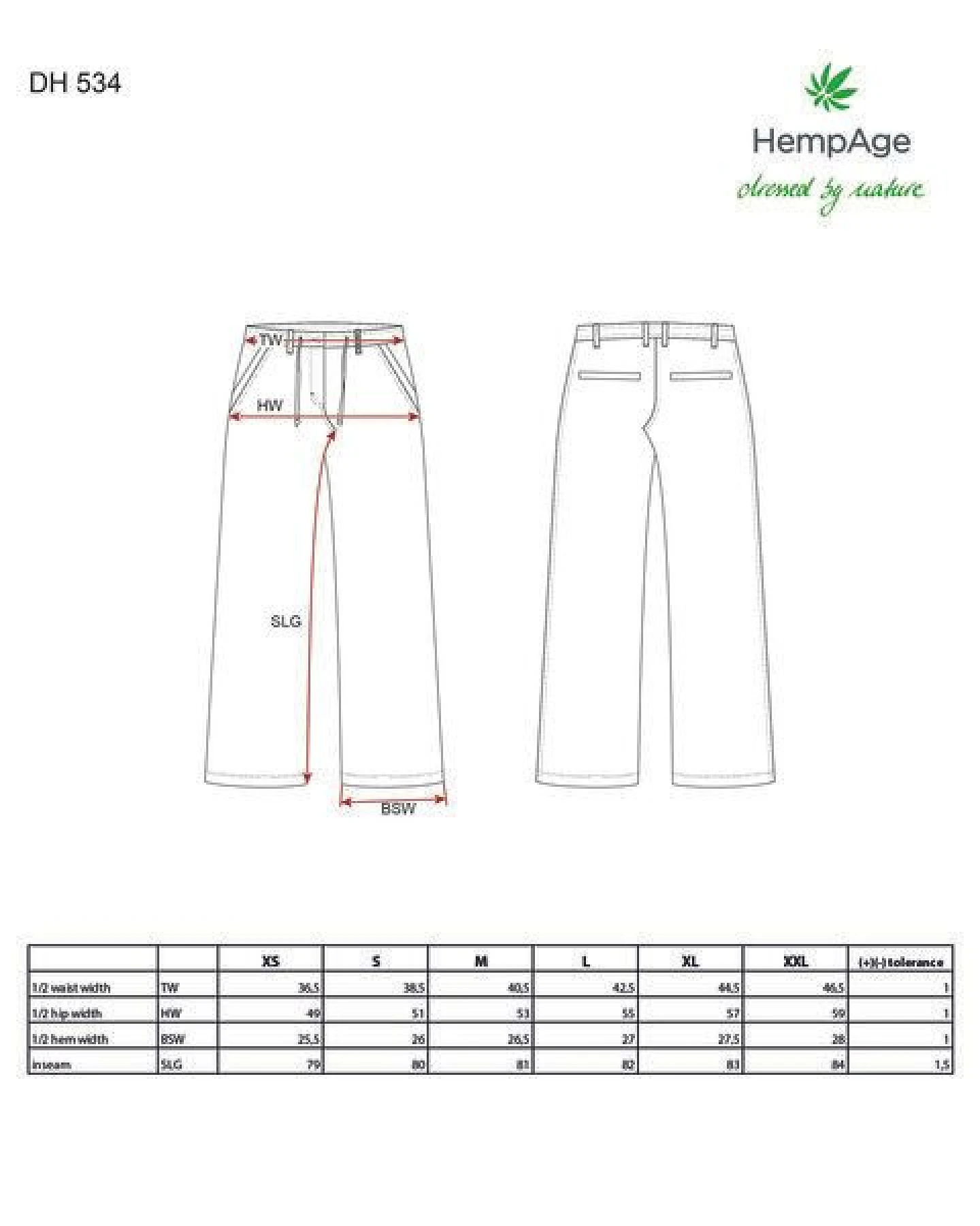 HempAge Gestreifte Marlene Hose aus Hanf/Biobaumwolle – Ansicht 3