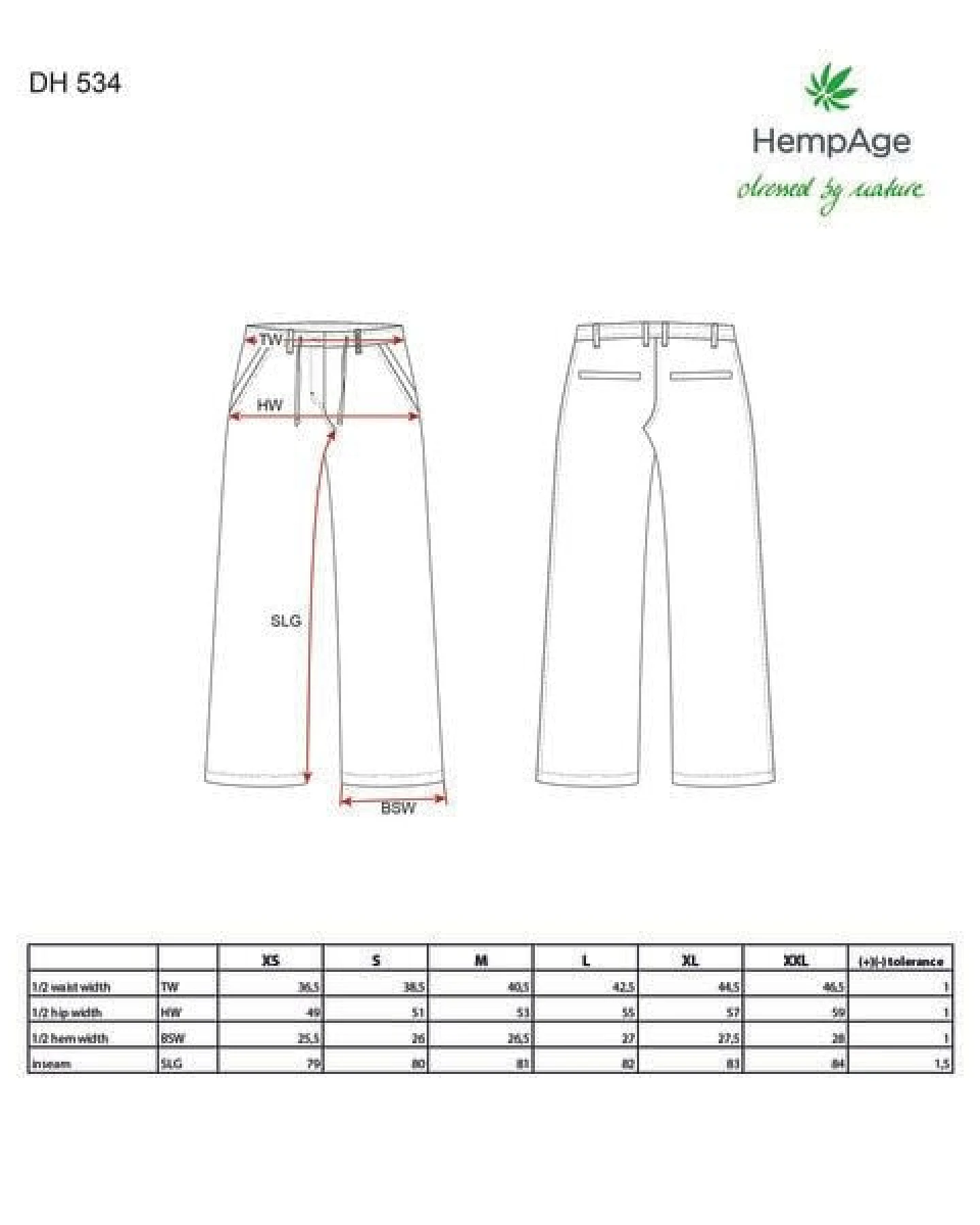 HempAge Gestreifte Marlene Hose aus Hanf/Biobaumwolle – Ansicht 3